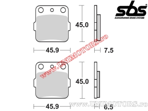 Achterremblokken - SBS 562RSI (metalen / gesinterd) - (SBS)