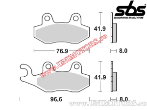 Achterremblokken - SBS 611LS (metal / gesinterd) - (SBS)