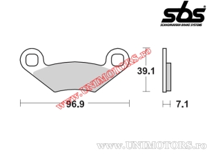 Achterremblokken - SBS 642ATS (metal / gesinterd) - (SBS)