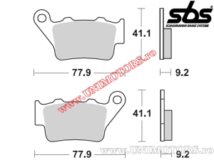 Achterremblokken - SBS 675LS (metaal / gesinterd) - (SBS)