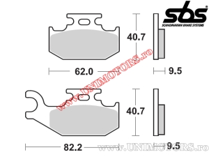 Achterremblokken - SBS 767SI (metalen / gesinterd) - (SBS)