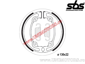 Achterremklauw - 130x22mm SBS 2042 - (SBS)