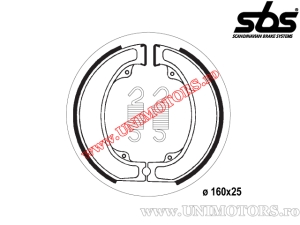 Achterremklauw - 160x25mm SBS 2075 - (SBS)