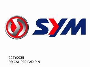 ACHTERREMMEN KALIPER PIN - 222Y0035 - SYM