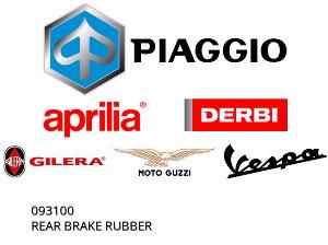 Achterremrubber - 093100 - Piaggio