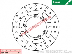 Achterremschijf MST340 star - Lucas TRW