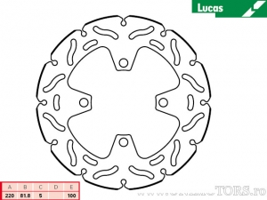 Achterremschijf MST467RAC race - Lucas TRW