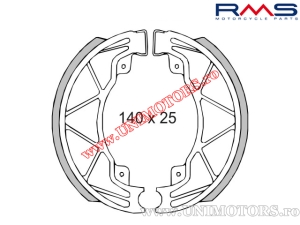 Achterremvoering - Aprilia Habana / Gilera Runner FX / FXR / Piaggio Hexagon LX / LX4 / LXT / Liberty - (RMS)