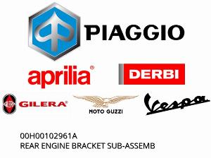 ACHTERSTE MOTORBEUGEL SUB-ASSEMBL - 00H00102961A - Piaggio