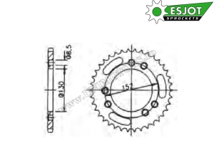 Achtertandwiel Cagiva Navigator 1000 - SJ 50-29029 - (Esjot)