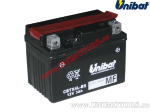 Acumulador de motocicleta 12V 3AH - 'Livre de manutenção' (CBTX4L-BS)