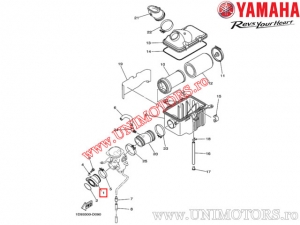 Adagoló galéria (flansz) - YFM 400 Grizzly / YFM 450 Grizzly / YFM 400 Kodiak 2WD / YFM400 Kodiak 4WD / YFM450 Kodiak - (Yamah