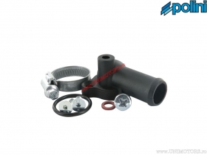 Adaptateur de Tuyau de Refroidissement de Culasse (angle de 90°) - Aprilia SR 50 Street H2O 2T E2 (07/'03-'08 / Piaggio) - Poli