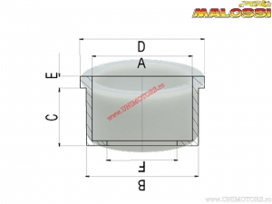 Adattatore Isolatore Carburatore Dellorto (B07453) - Malossi