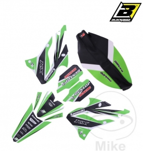 Adesivos para carenagens e capa - Kawasaki KX 85 I C 17/14 polegadas ('22) / KX 85 II D 19/16 polegadas ('22) - JM