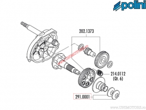 Afstandhouder (buitendiameter 31mm) - Piaggio NTT - Polini