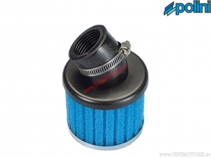 Air filter (118mm / 80mm / 36mm, angle 30°) - blue - Polini