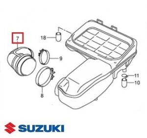 Air filter socket - Suzuki AN Burgman X-K2 ('99-'02) 4T LC 400cc - Suzuki