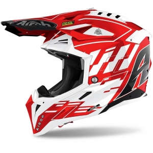 Airoh Aviator 3 Rampage Glossy Red Helmet: Size - XL