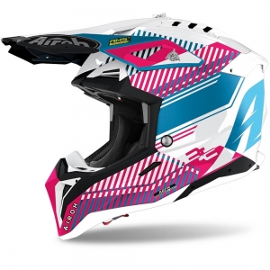 Airoh Aviator 3 Wave helm roz crom lucios 2021: Maat - XL