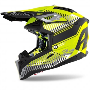 Airoh Aviator 3 Wave mat geel helm 2021: Maat - M