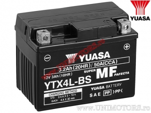 Akkumulátor - Yuasa YTX4L-BS 12V 3Ah