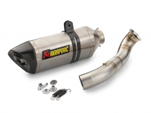 Akrapovic kipufogórendszer (Slip-on Line - titán & szén) - KTM 690 Duke ('12-'19) / 690 Duke ABS ('16) - KTM