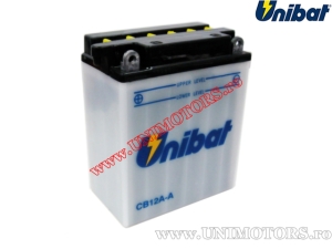 Akumulator motocyklowy 12V 12AH (CB12A-A) - Unibat