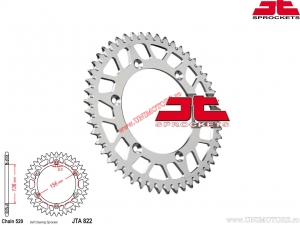 Aluminium Hinterritzel Beta RR / Gas Gas EC / MC / Husqvarna CR / WR / TE / TC / SM / Sherco Enduro / SE - JTA 822 - JT