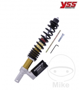 Ammortizzatore posteriore YSS - con serbatoio - Vespa Primavera 50 2T / Primavera 50 4V / Sprint 50 2T / Sprint 50 3V ie IGET - 