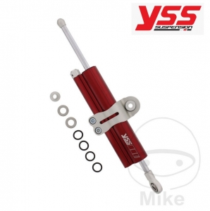 Amortiguador de dirección 90 mm Rojo YSS Abrazadera A - JM