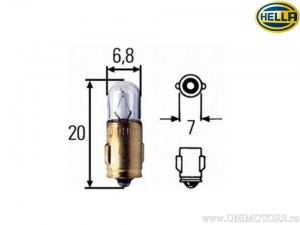 Ampoule BA7S 12V 2W - Hella