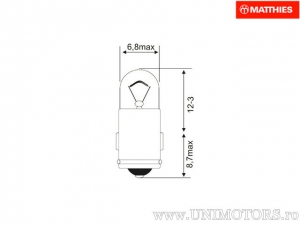 Ampoule BA7S 6V 1.2W ensemble de 10 pièces - JM