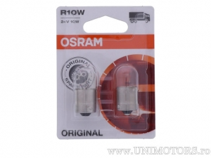 Ampoule R10W BA15S 24V 10W blister 2 pièces - Osram