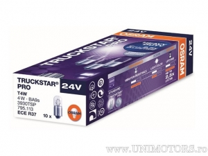 Ampoule T4W BA9S TRUCKSTAR PRO 24V 4W - Osram