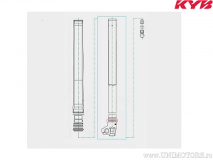 Anel de vedação da forquilha 3.5x34.5mm - Honda CRF 450 R / Suzuki RM-Z 250 / Yamaha YZ 125 / YZ 250 2T / YZ 450 F - Kayaba