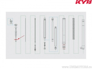 Anel de vedação de segurança da válvula 1.2x12.5mm - Honda CR 125 / Husqvarna TE 125 / Suzuki RM-Z 250 / Yamaha YZF-R1 1000 