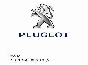 ANILLO DE PISTÓN D=38 EP=1,5 - 065932 - Peugeot