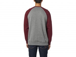 APEX CREW FLEECE [GRY/RD]: Größe - 2X