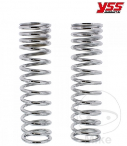 Arc telescopic chrome set YSS - spring resistance 1: 13 N/m / spring resistance 2: 18 N/m / length: 220 mm - JM