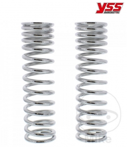 Arc telescopic chrome set YSS - spring resistance 1: 17 N/m / spring resistance 2: 25 N/m / length: 220 mm - JM