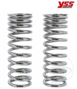 Arc telescopic chrome set YSS - spring resistance 1: 25 N/m / spring resistance 2: 35 N/m / length: 180 mm - JM