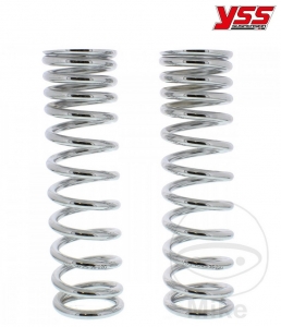 Arc telescopic chrome set YSS - spring resistance 1: 25 N/m / spring resistance 2: 35 N/m / length: 220 mm - JM