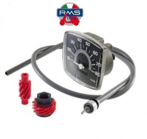 Assemblaggio contachilometri - orologio + cavo + verme - Vespa 50 Special ('69-'83) 2T AC 50cc - RMS