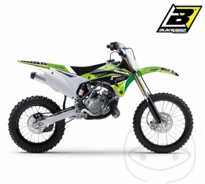 Autocollants de carénage et couverture - Kawasaki KX 85 I C 17/14 pouces ('14-'21) / KX 85 II D 19/16 pouces ('14-'21) - JM