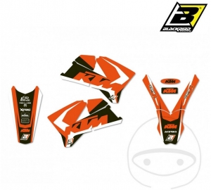 Autocollants de carénage - KTM EXC 125 / EXC 200 / EXC 250 / EXC 300 / EXC 400 / EXC 450 / SX 125 / SX 150 / SX 250 - JM