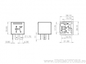 Auxiliary Relay - BMW R 100 CS / R 100 RS / R 100 RT / R 100 S / R 100 T / R 60 / R 75 / R 80 / R 80 RT - Bosch