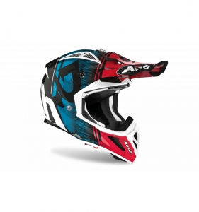 Aviator Ace Kybon Helmet Blue/Red Glossy: Size - L