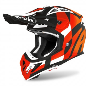 Aviator Ace Trick Helmet Orange Glossy: Size - M