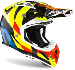 Aviator Ace Trick motorhelm glanzend zwart: Maat - XL